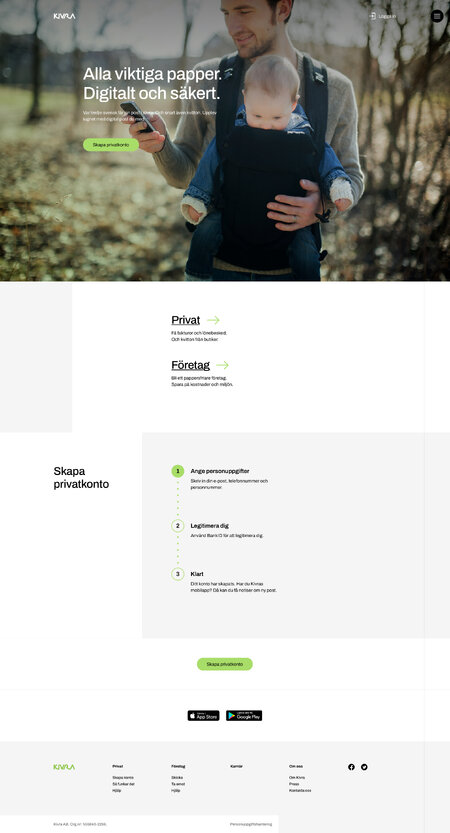 Kivra Homepage